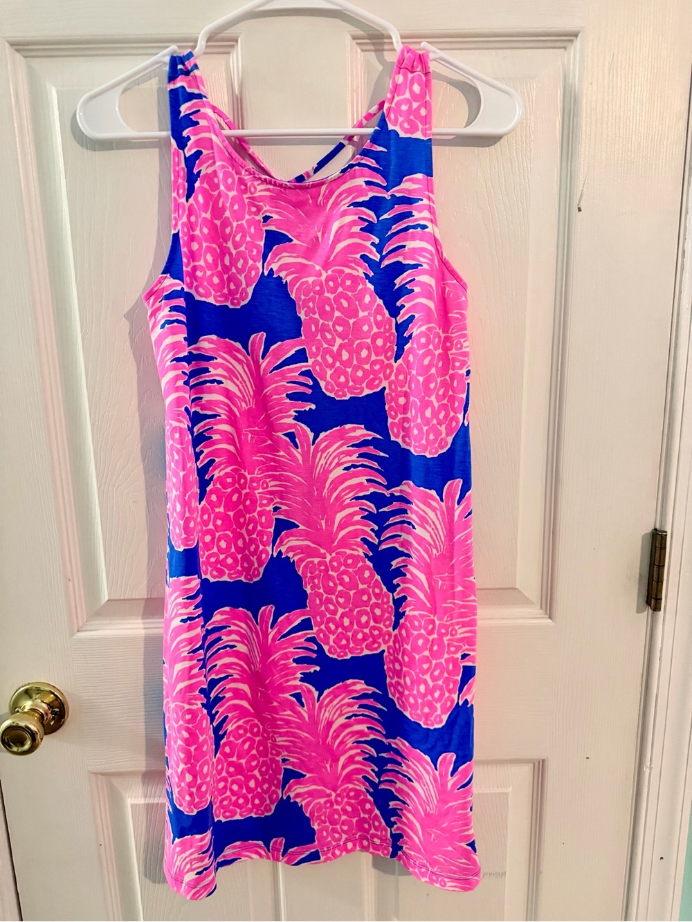 Lilly Pulitzer Bright Pink Pineapple Print Dress